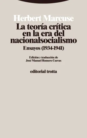 TEORIA CRITICA EN LA ERA DEL NACIONALISOCIALISMO