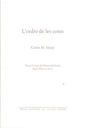 L'ORDRE DE LES COSES