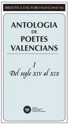 ANTOLOGIA POETES VALENCIANS VOL.I