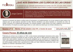 SESIÓN 4 CLÁSICOS CARRIÓN: CESARE PAVESE