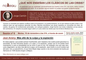 SESIÓN 6 CLÁSICOS CARRIÓN: JEAN AMÉRY