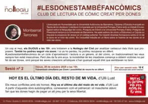 SESSIÓ 2 LES DONES TAMBÉ FAN CÒMICS. 29 D'OCTUBRE 19H