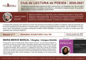 SESSIÓ 7 CLUB LECTURA POESIA: LLENGUA ABOLIDA