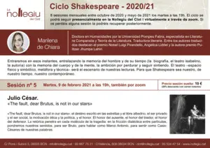 SESIÓN 5 SHAKESPEARE: JULIO CÉSAR