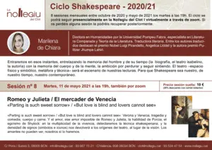 SESIÓN 8 SHAKESPEARE: ROMEO Y JULIETA Y EL MERCADER DE VENECIA