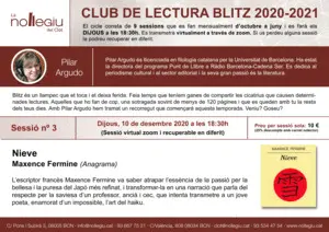 CLUB DE LECTURA BLITZ. NIEVE. MAXENCE FERMINE