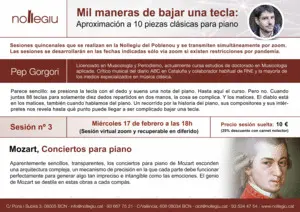 MIL MANERAS DE BAJAR UNA TECLA. MOZART: CONCIERTOS PARA PIANO